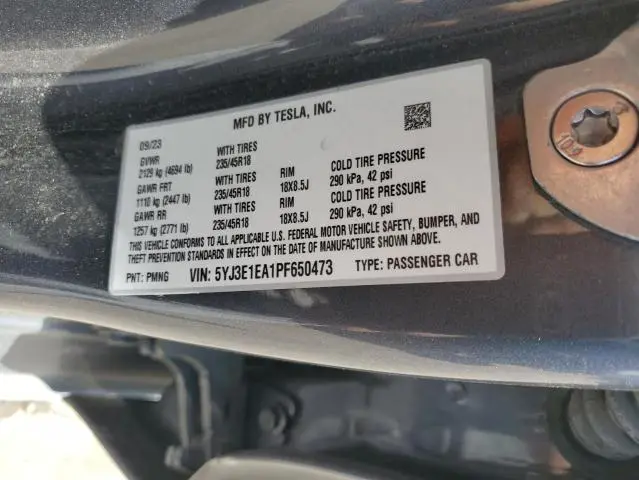 2023 TESLA MODEL 3 