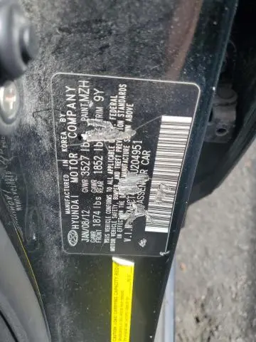 2012 HYUNDAI ACCENT GLS  