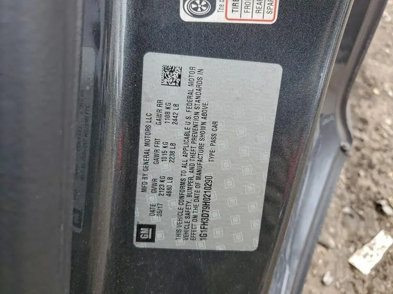 2017 CHEVROLET CAMARO SS  