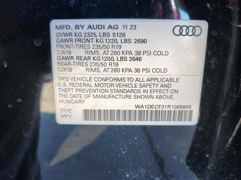 2024 AUDI Q3 PREMIUM S LINE 45  