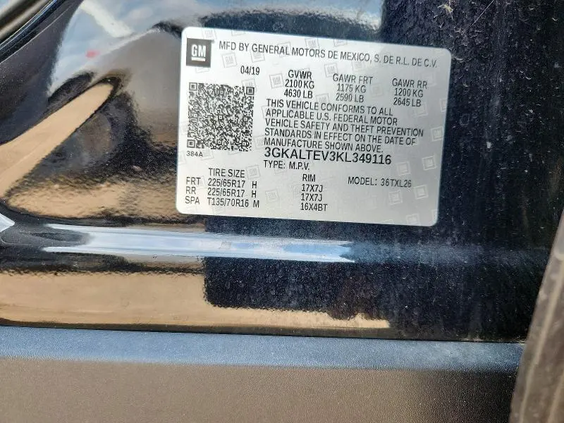 2019 GMC TERRAIN SLE  