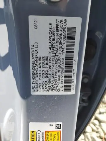 2021 HONDA ACCORD SPORT