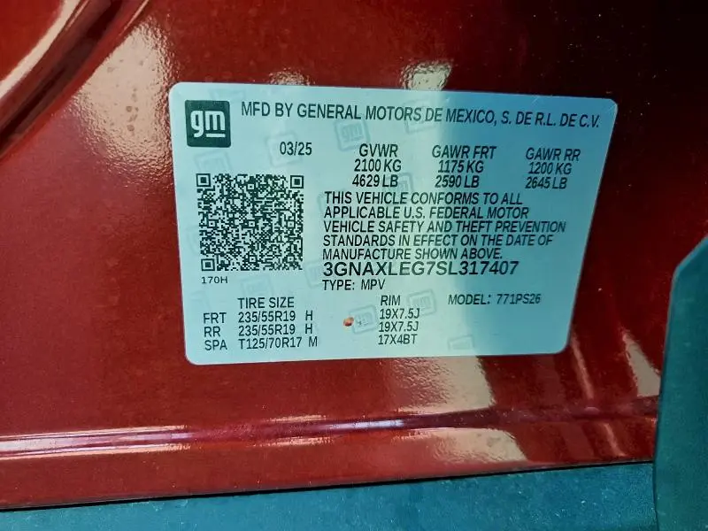 2025 CHEVROLET EQUINOX RS  