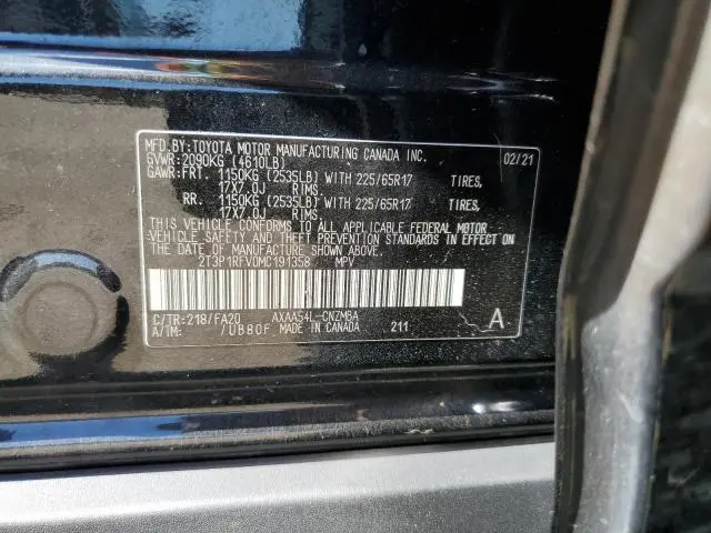 2021 TOYOTA RAV4 XLE  