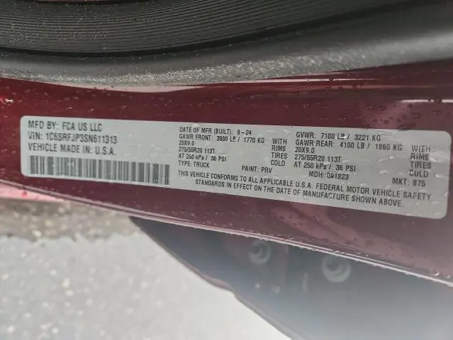 2025 RAM 1500 LARAMIE