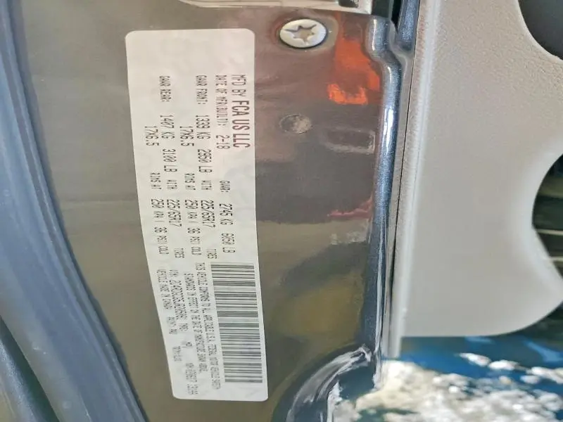 2018 DODGE GRAND CARAVAN SXT  