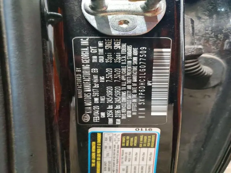 2020 KIA TELLURIDE S  