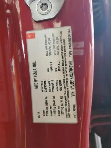 2018 TESLA MODEL 3   