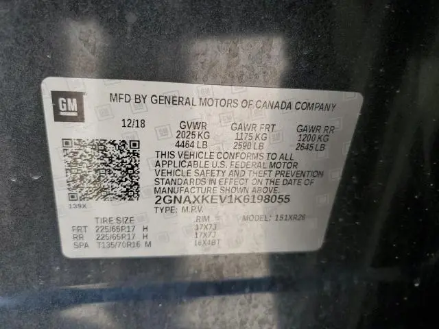 2019 CHEVROLET EQUINOX LT