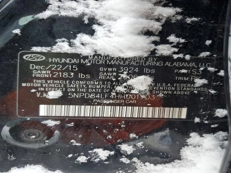 2017 HYUNDAI ELANTRA SE  