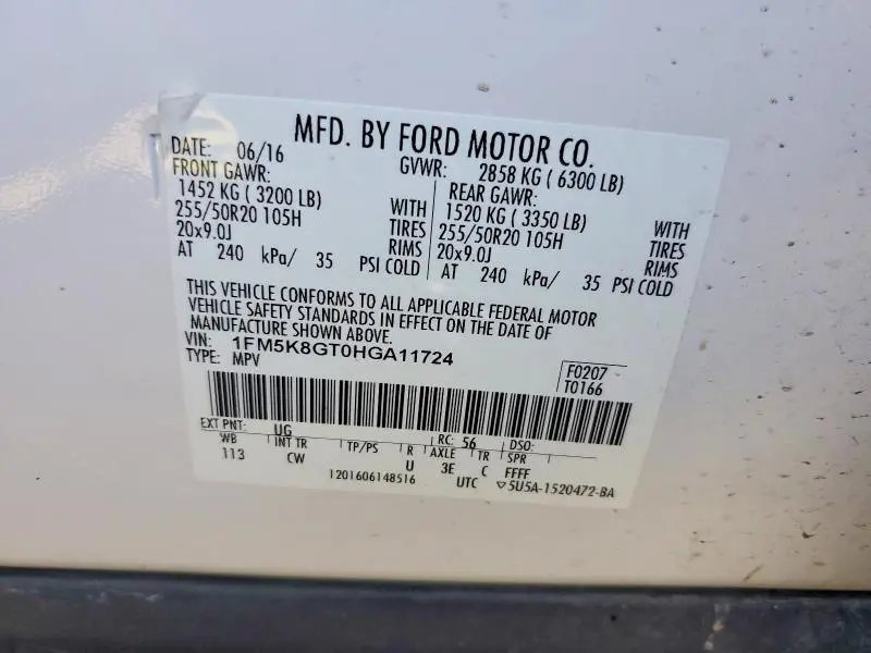 2017 FORD EXPLORER SPORT  