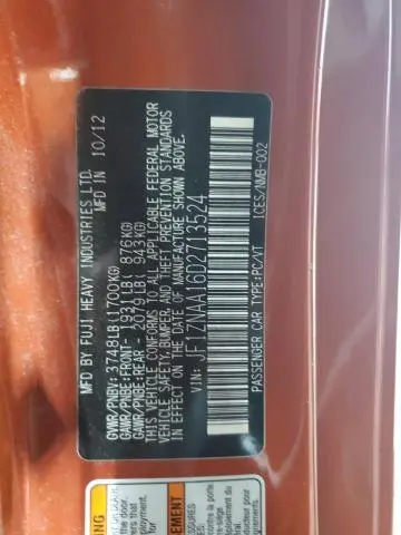 2013 TOYOTA SCION FR-S   