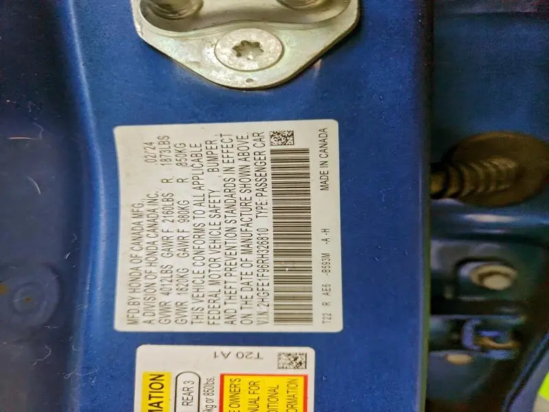 2024 HONDA CIVIC TOURING  