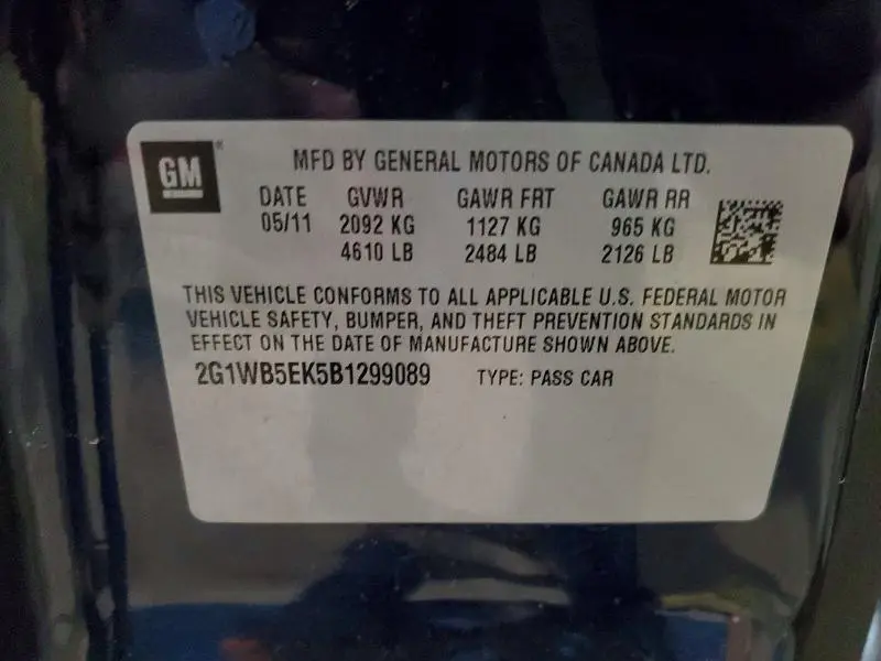 2011 CHEVROLET IMPALA LT  