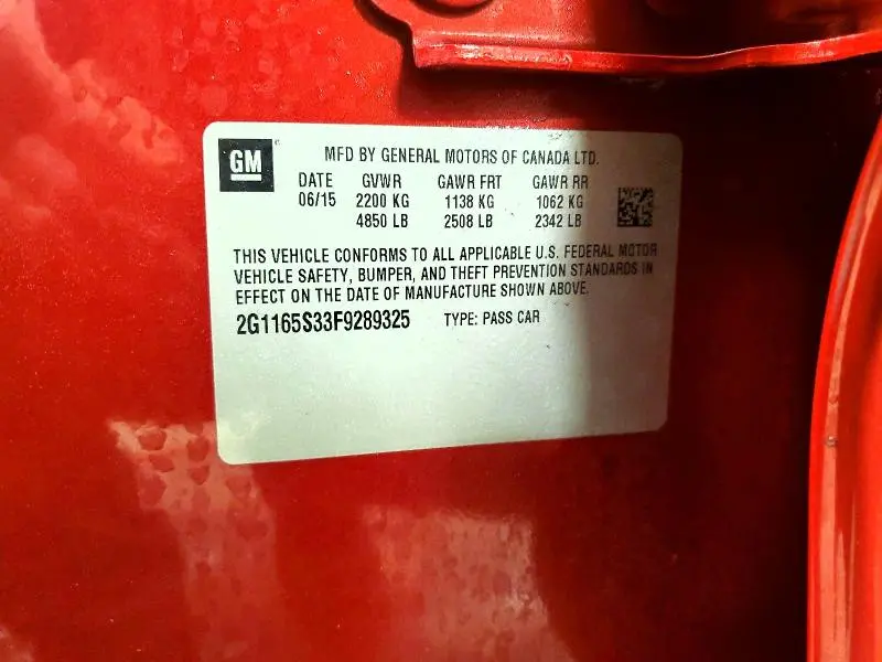 2015 CHEVROLET IMPALA LTZ  