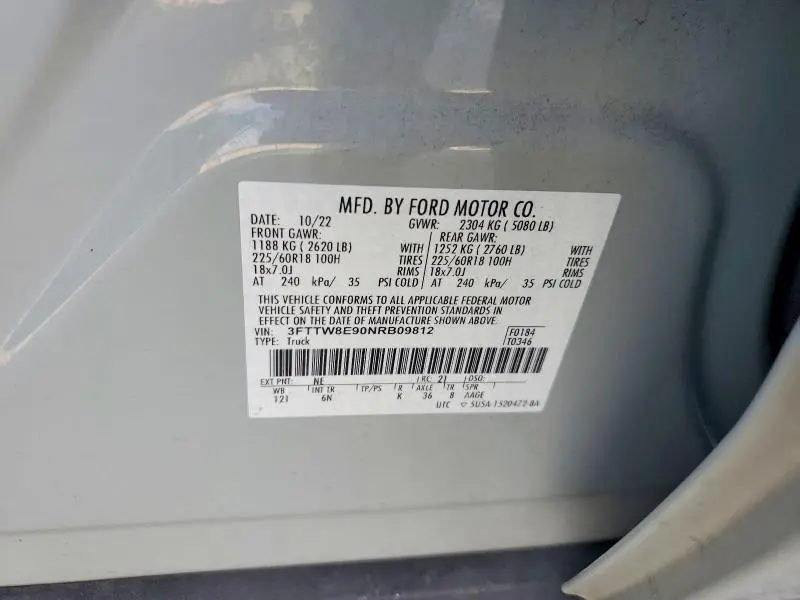2022 FORD MAVERICK XL  