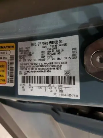 2021 FORD BRONCO SPORT BIG BEND  