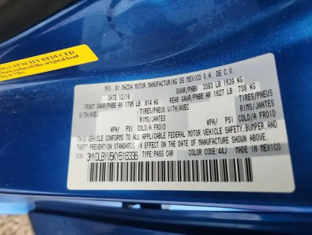 2019 TOYOTA YARIS L  