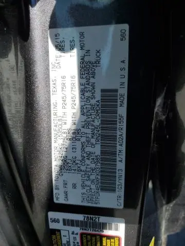 2015 TOYOTA TACOMA ACCESS CAB  