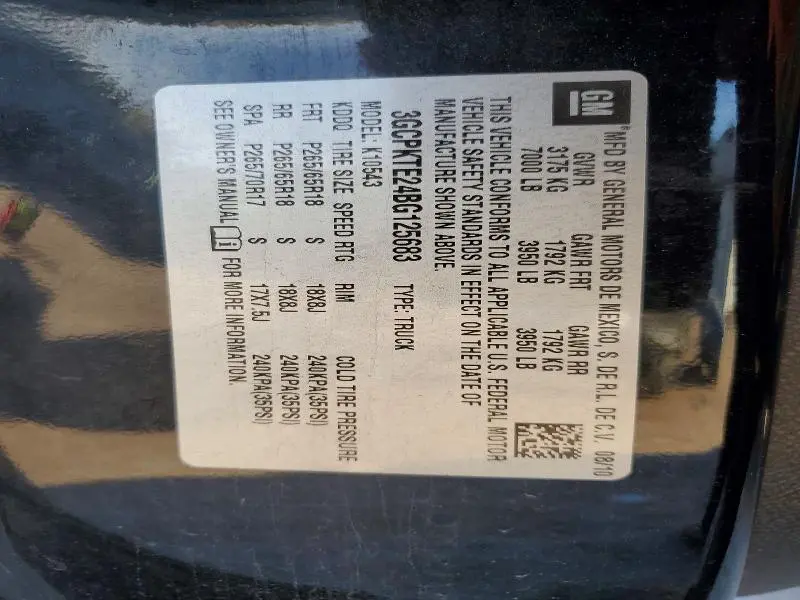 2011 CHEVROLET SILVERADO K1500 LTZ  