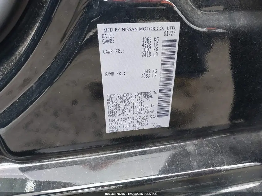 2024 NISSAN ALTIMA SR FWD