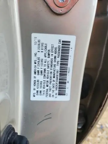 2016 HONDA ACCORD LX