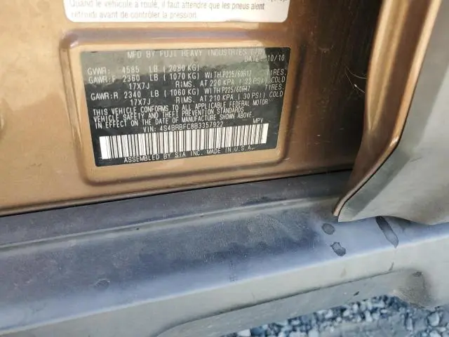 2011 SUBARU OUTBACK 2.5I PREMIUM  