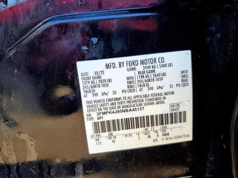 2022 FORD EDGE SEL  