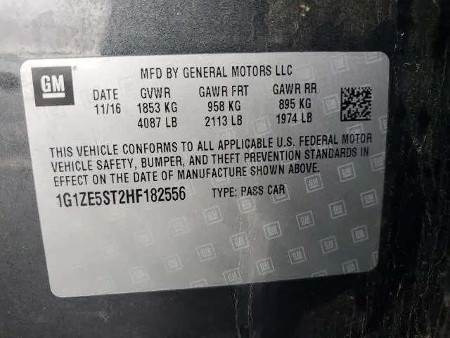 2017 CHEVROLET MALIBU LT  