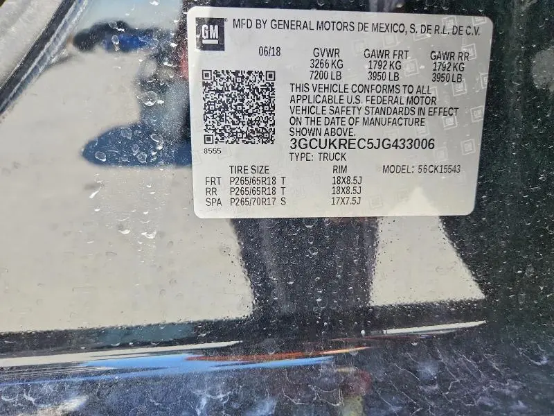 2018 CHEVROLET SILVERADO K1500 LT  