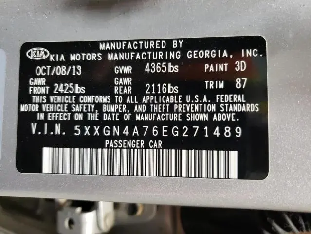 2014 KIA OPTIMA EX  