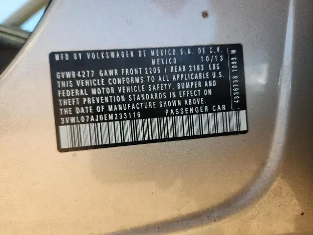 2014 VOLKSWAGEN JETTA SEL  