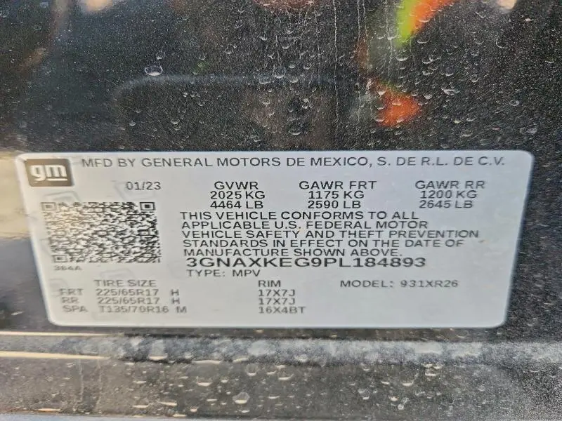 2023 CHEVROLET EQUINOX LT  