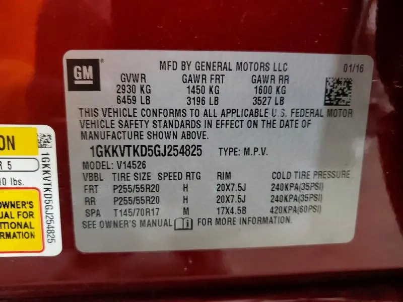 2016 GMC ACADIA DENALI  