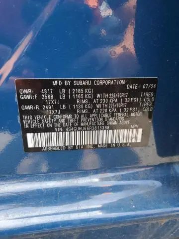 2024 SUBARU CROSSTREK WILDERNESS  