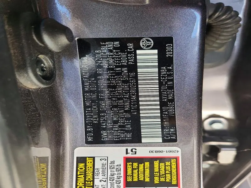 2024 TOYOTA CAMRY LE  