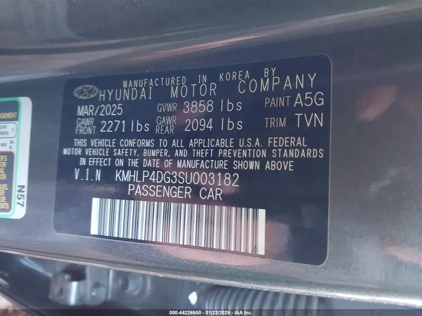 2025 HYUNDAI ELANTRA LIMITED