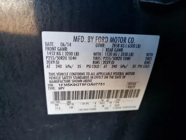 2015 FORD EXPLORER SPORT  