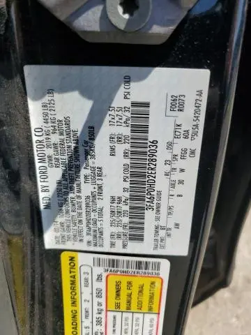 2014 FORD FUSION SE  