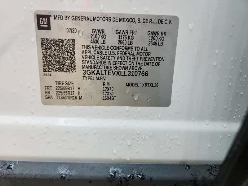 2020 GMC TERRAIN SLE  