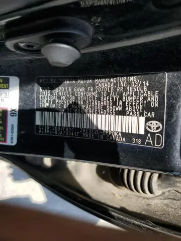 2014 TOYOTA COROLLA L