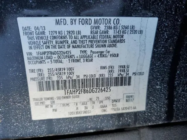 2013 FORD TAURUS LIMITED