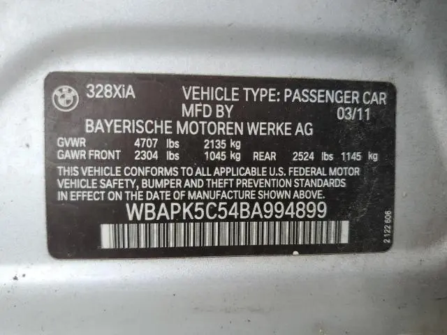 2011 BMW 328 XI SULEV  