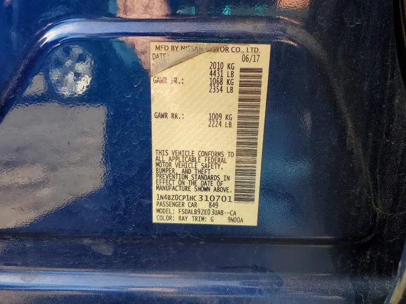 2017 NISSAN LEAF S  