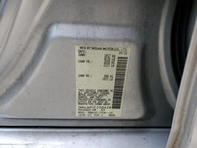 2018 NISSAN ALTIMA 2.5  