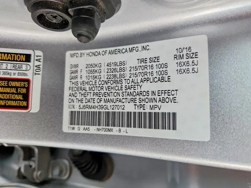 2016 HONDA CR-V LX  