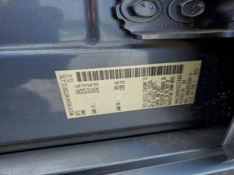 2012 NISSAN ALTIMA 2.5  