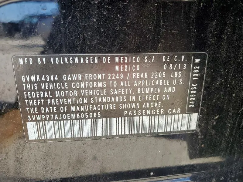 2014 VOLKSWAGEN JETTA S  