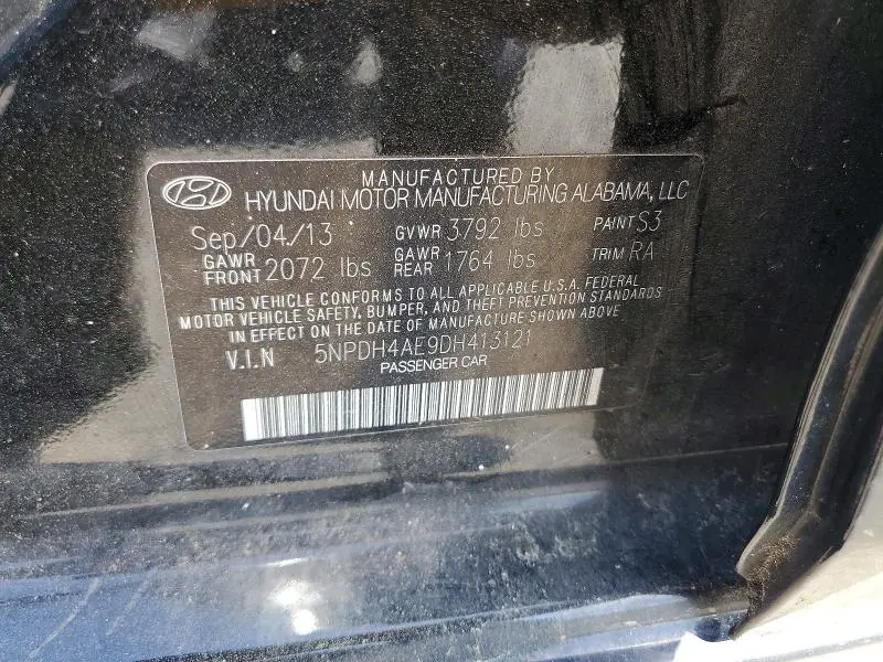 2013 HYUNDAI ELANTRA GLS  