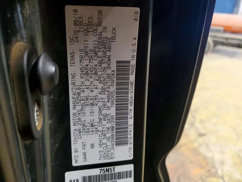 2011 TOYOTA TACOMA DOUBLE CAB  